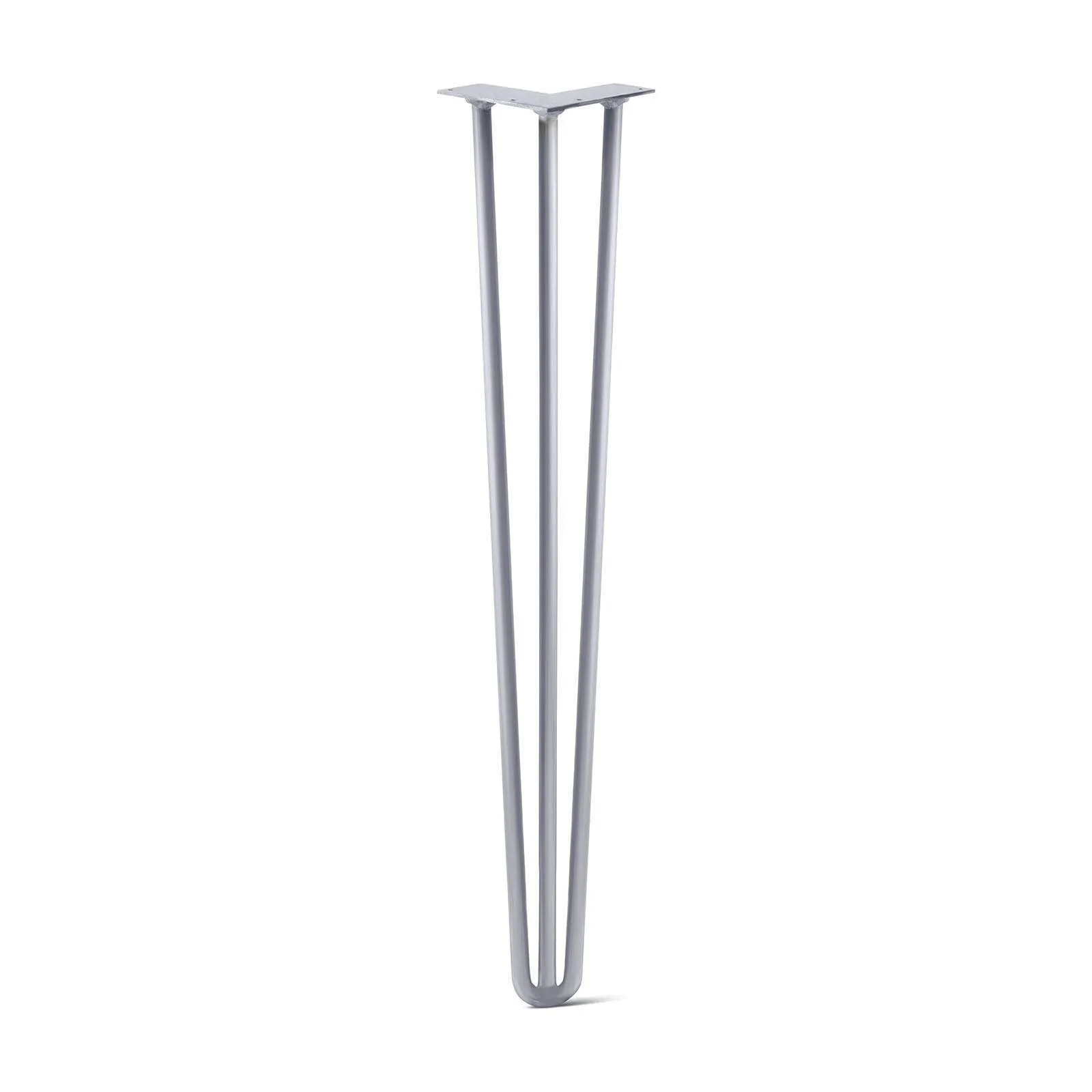 Hairpin Leg (Sold Separately), 3-Rod Design - Grey Powder Coated Finish