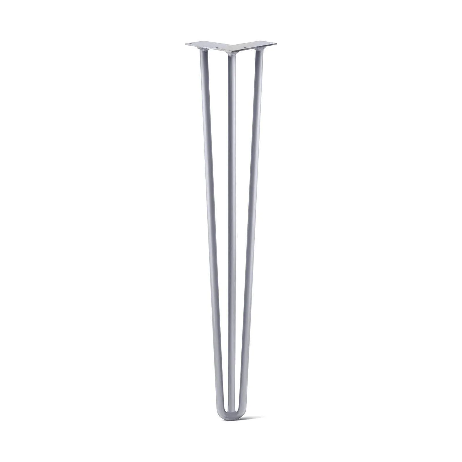 Hairpin Leg (Sold Separately), 3-Rod Design - Grey Powder Coated Finish