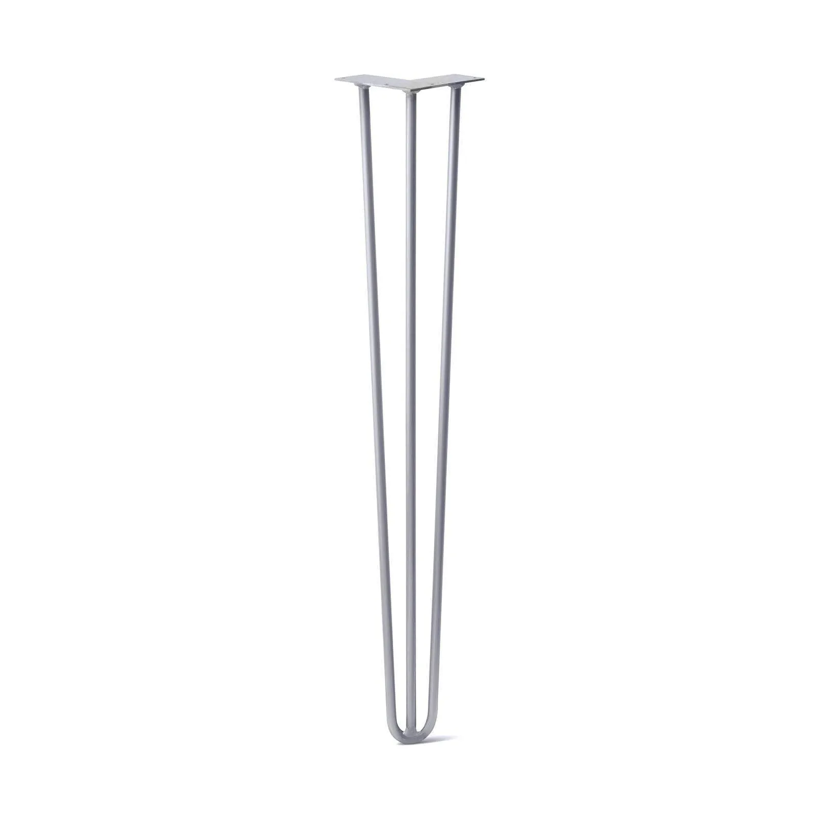 Hairpin Leg (Sold Separately), 3-Rod Design - Grey Powder Coated Finish