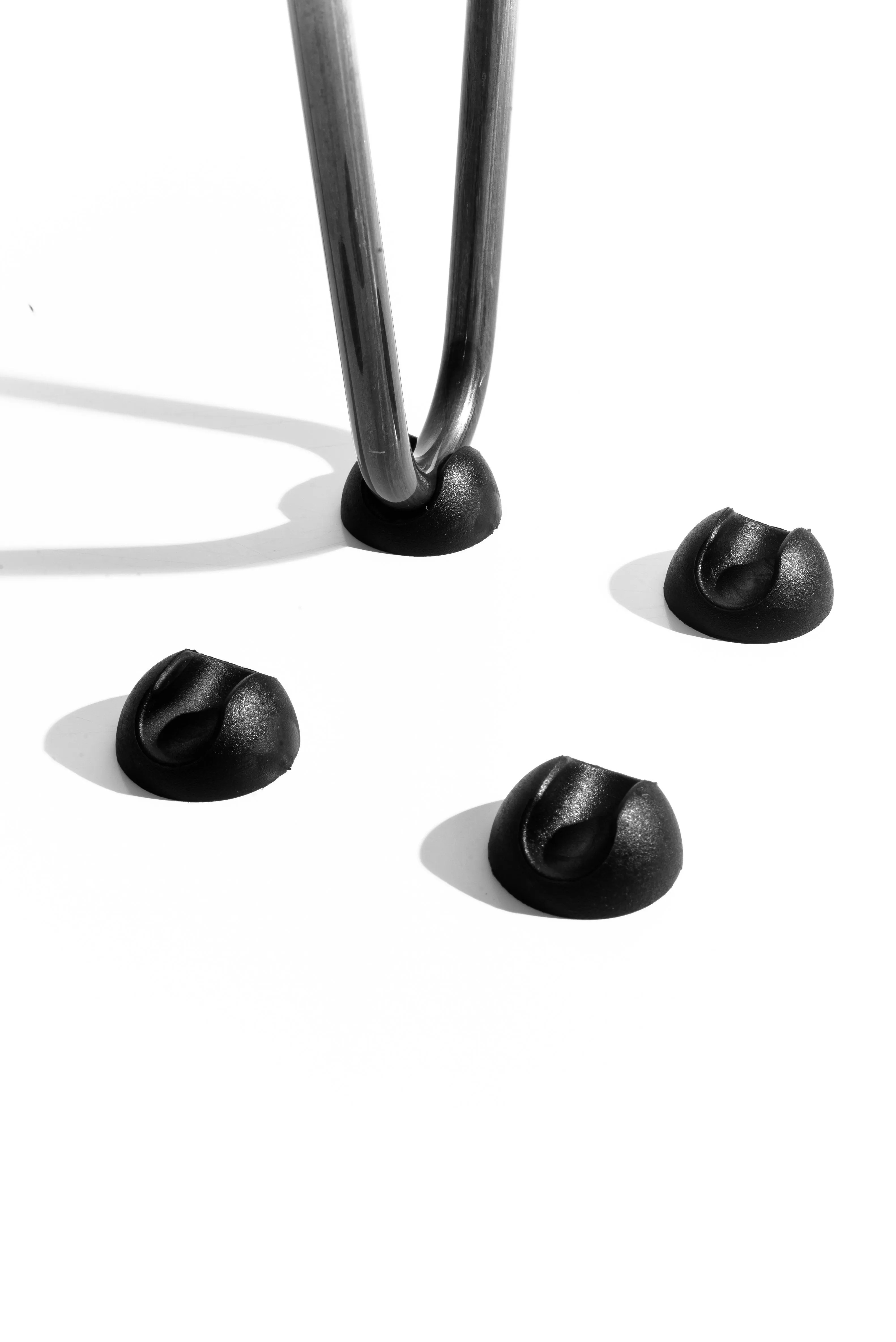 Hairpin Leg (Sold Separately), 3-Rod Design - Grey Powder Coated Finish