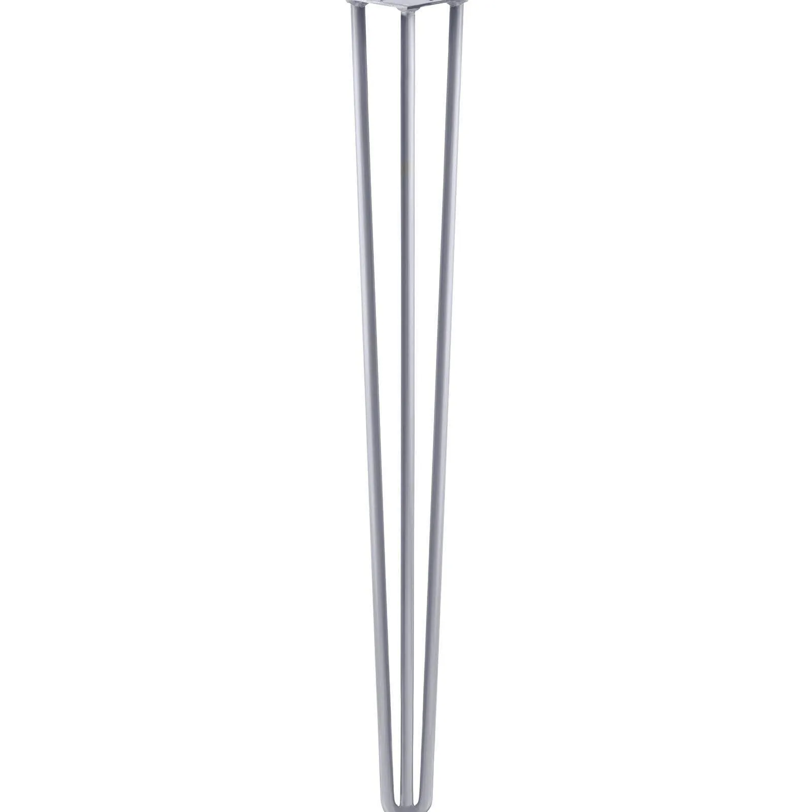 Hairpin Leg (Sold Separately), 3-Rod Design - Grey Powder Coated Finish