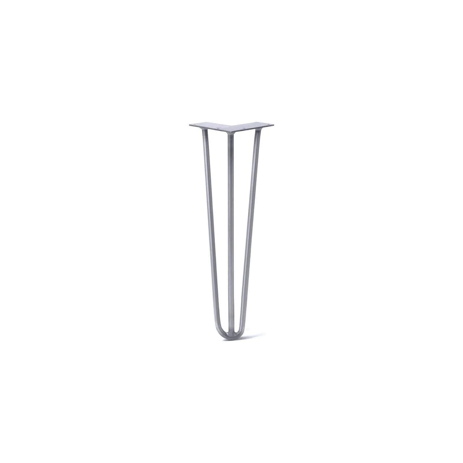 Hairpin Leg (Sold Separately), 3-Rod Design - Grey Powder Coated Finish
