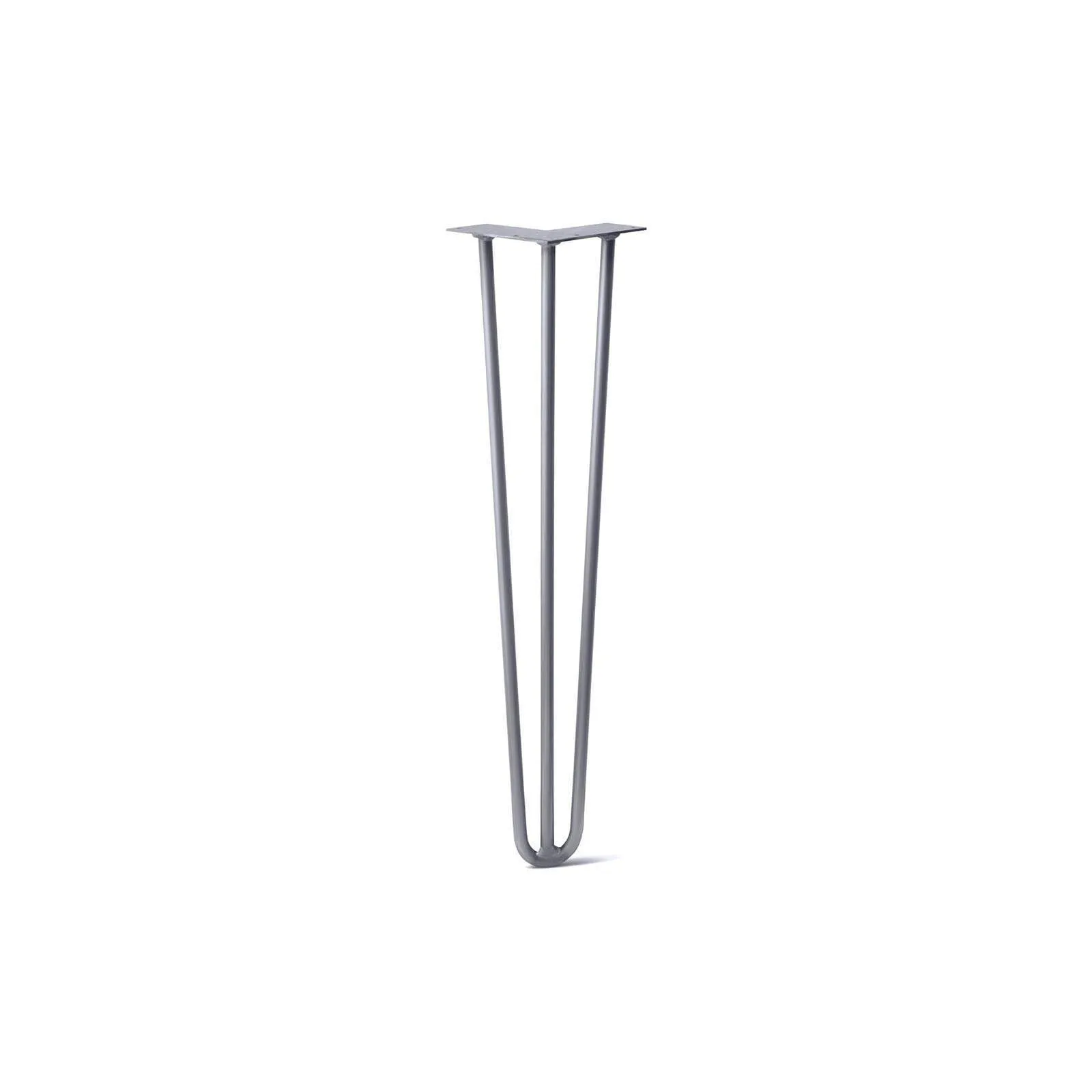 Hairpin Leg (Sold Separately), 3-Rod Design - Grey Powder Coated Finish