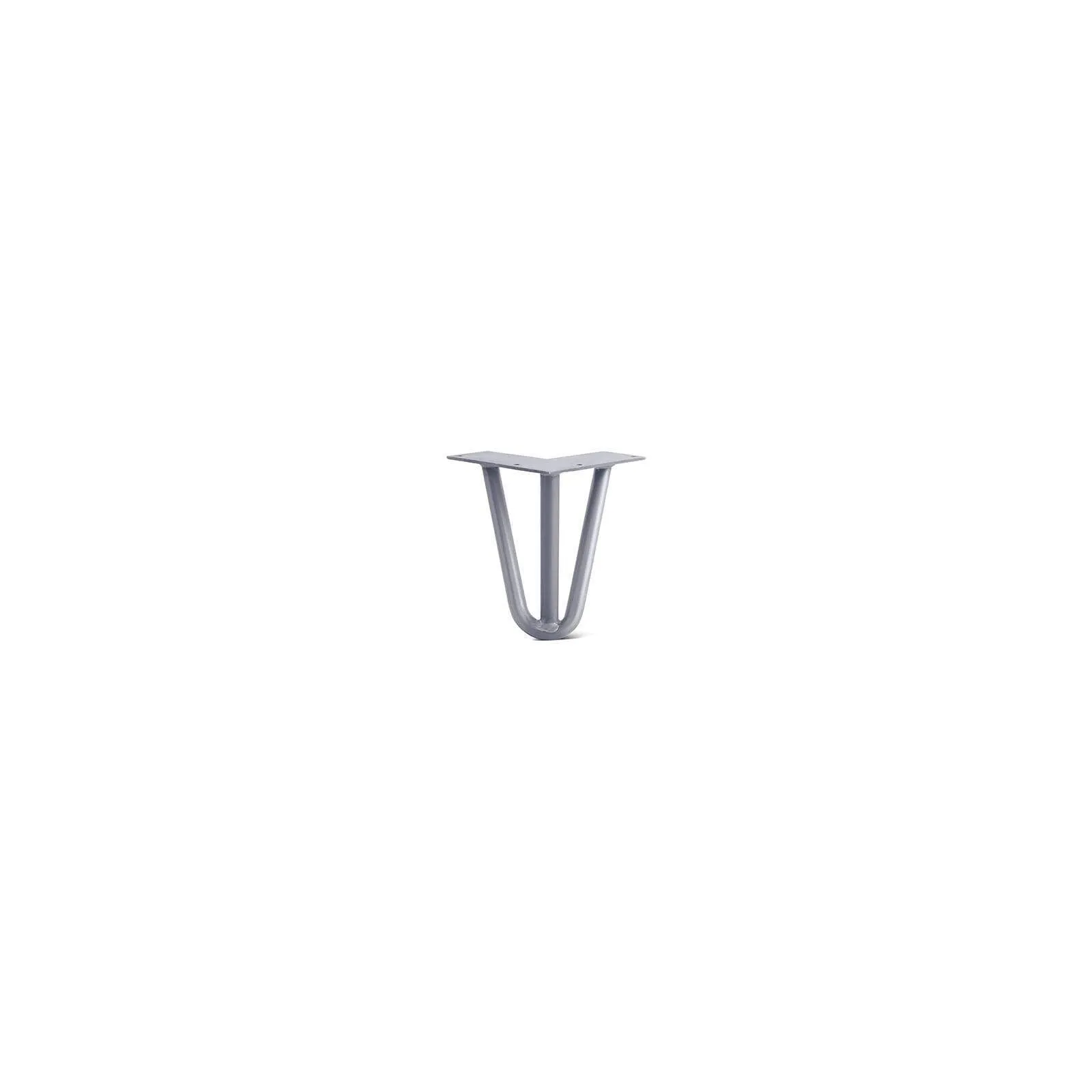 Hairpin Leg (Sold Separately), 3-Rod Design - Grey Powder Coated Finish