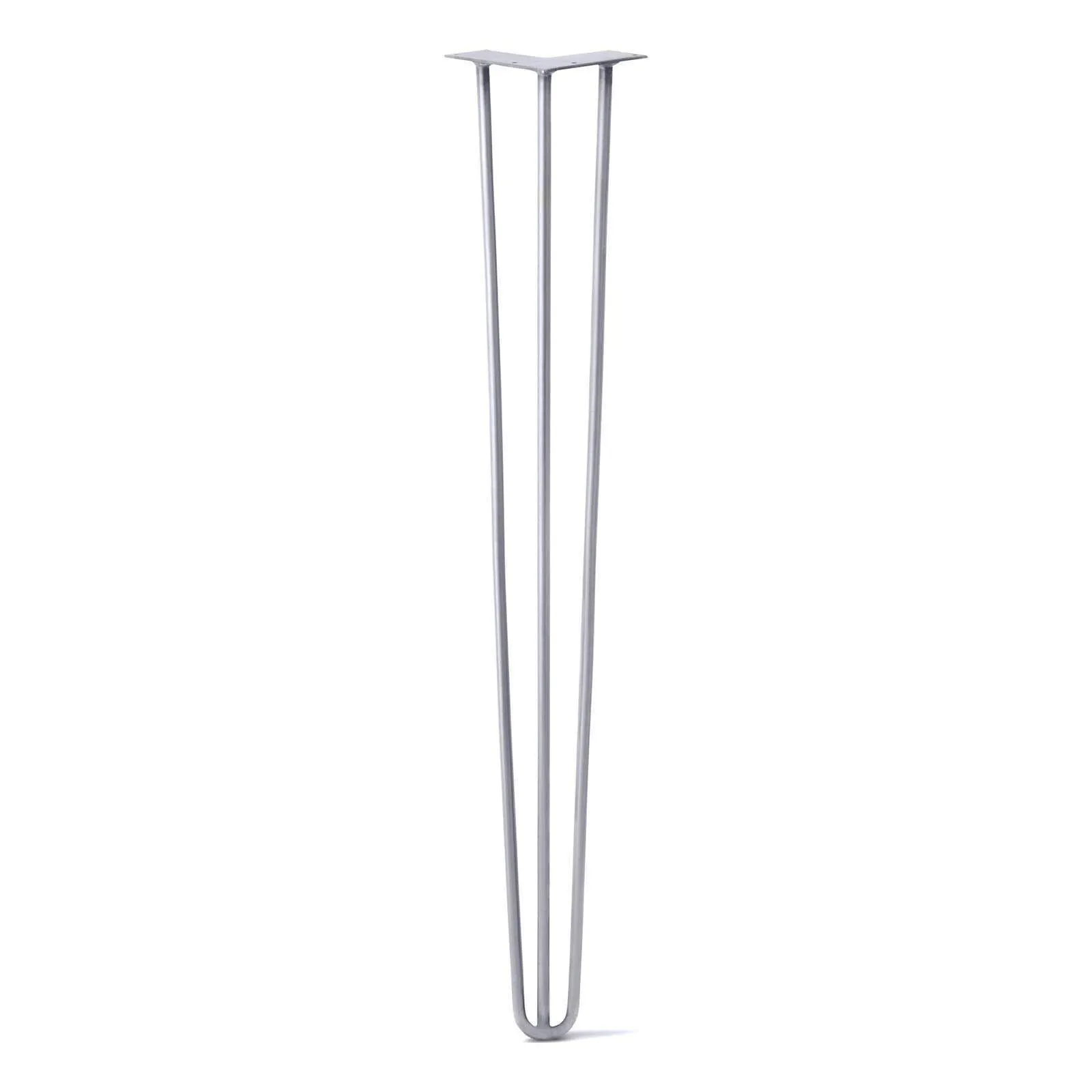 Hairpin Leg (Sold Separately), 3-Rod Design - Grey Powder Coated Finish