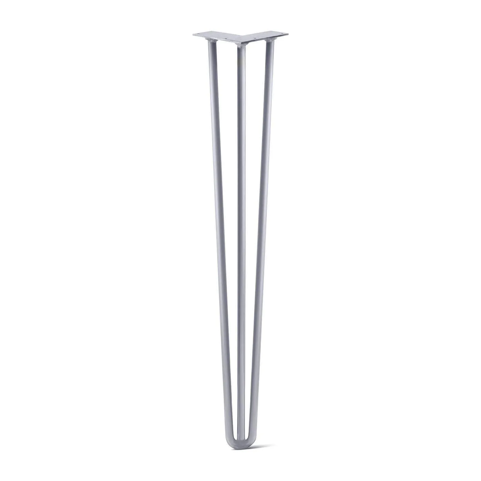 Hairpin Leg (Sold Separately), 3-Rod Design - Grey Powder Coated Finish