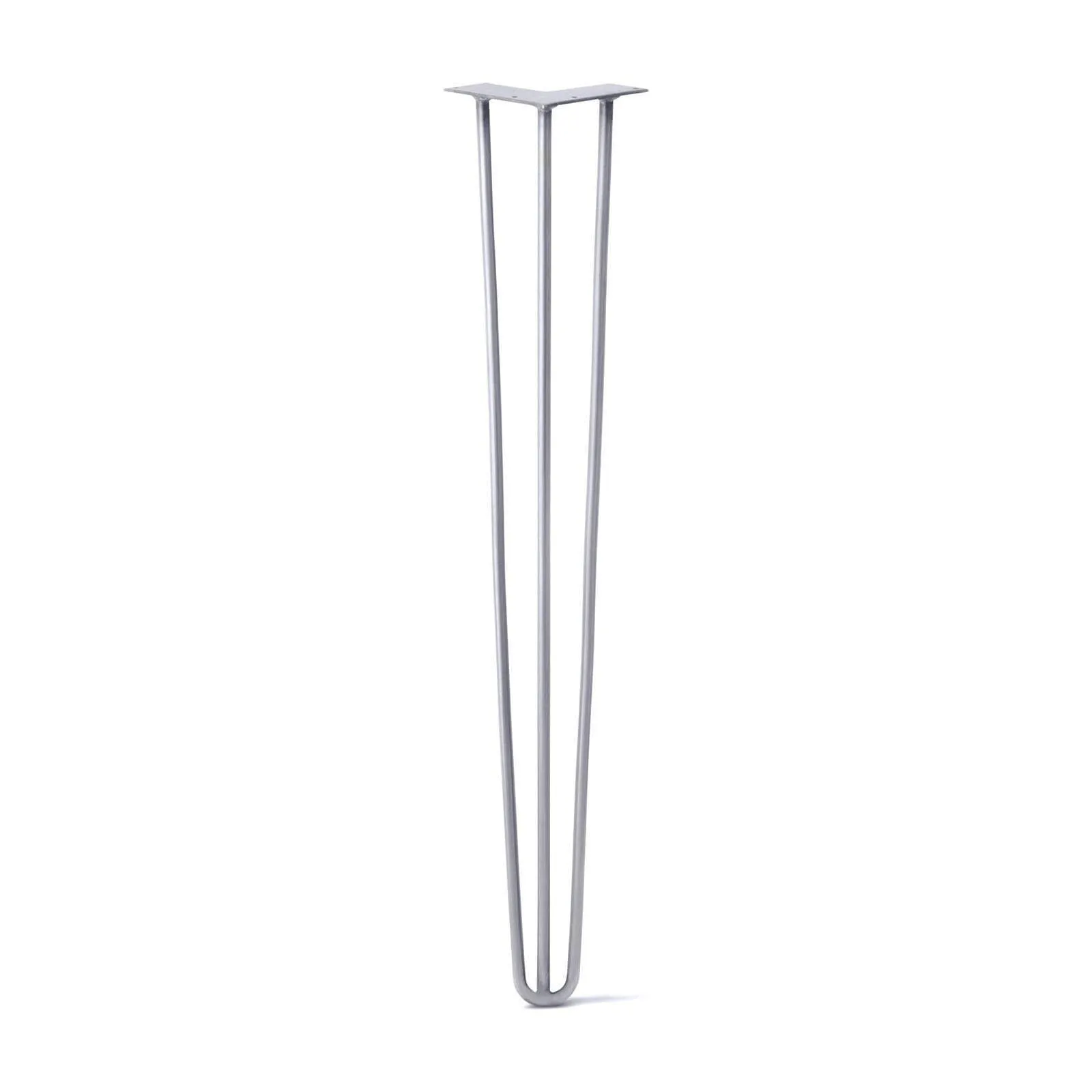 Hairpin Leg (Sold Separately), 3-Rod Design - Grey Powder Coated Finish