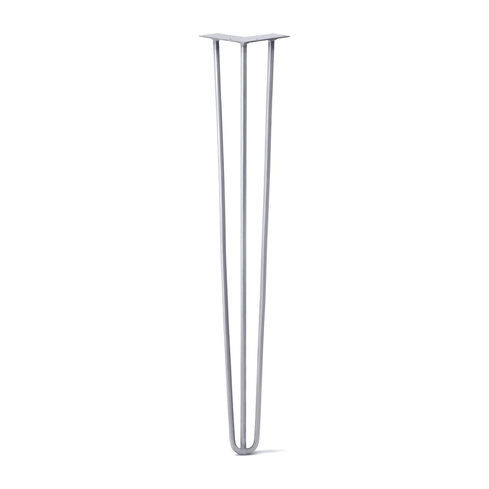 Hairpin Leg (Sold Separately), 3-Rod Design - Grey Powder Coated Finish