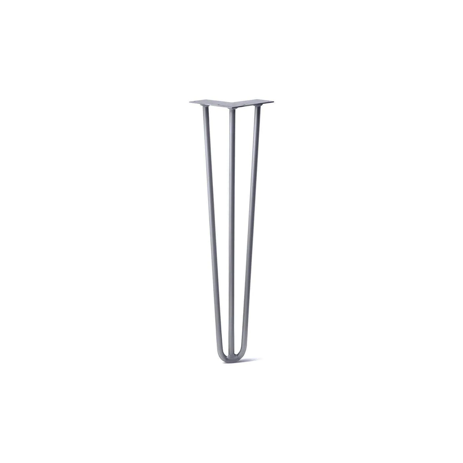 Hairpin Leg (Sold Separately), 3-Rod Design - Grey Powder Coated Finish