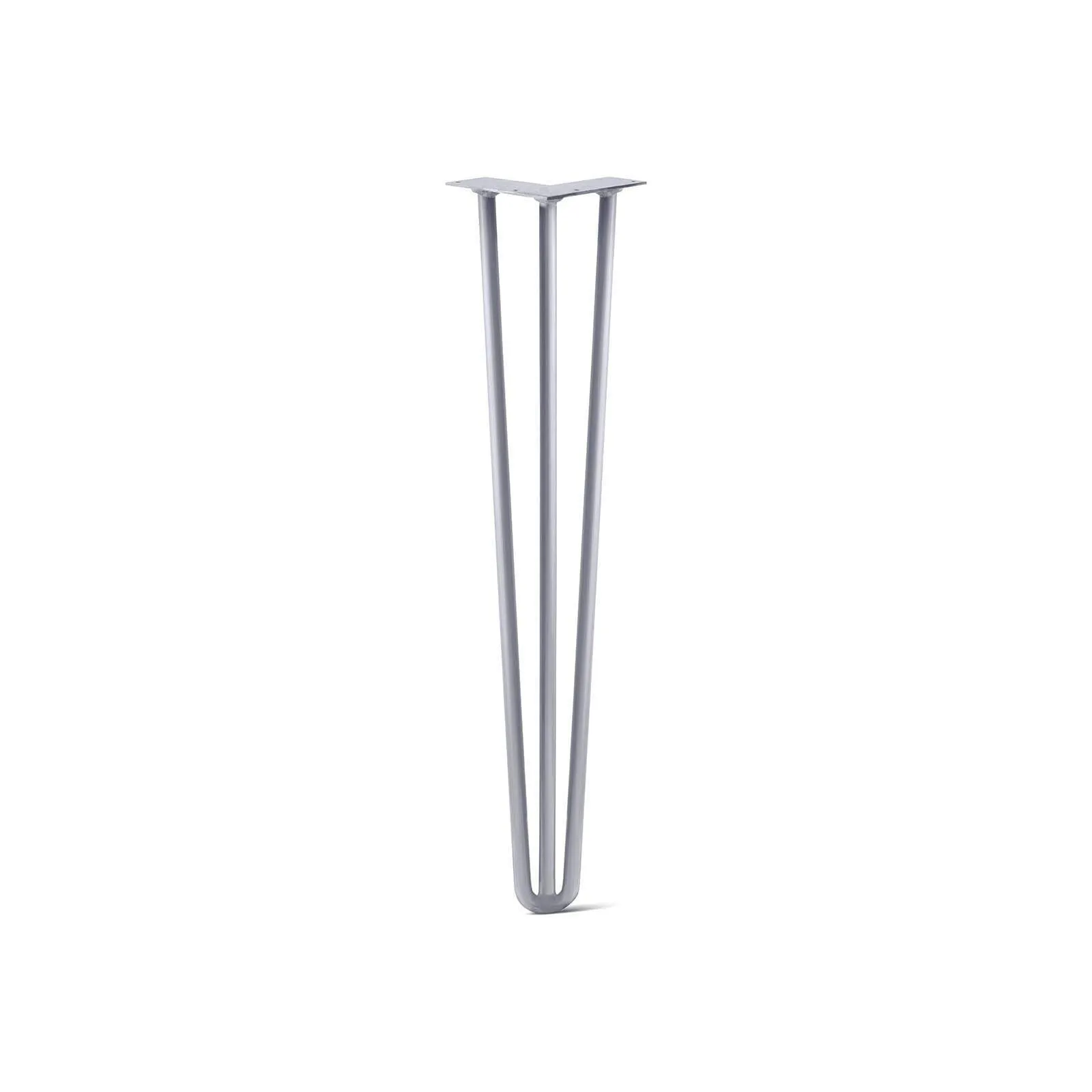 Hairpin Leg (Sold Separately), 3-Rod Design - Grey Powder Coated Finish