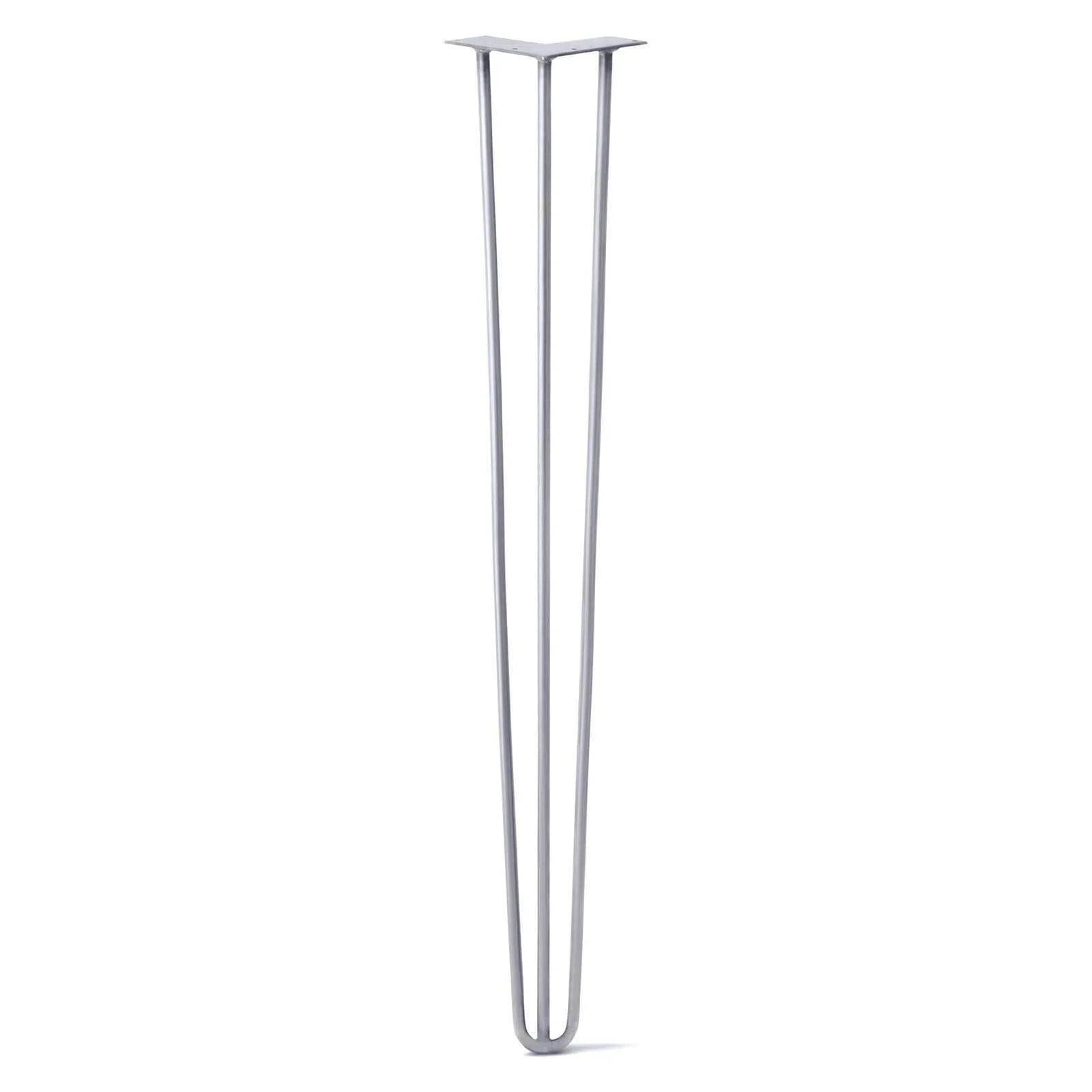 Hairpin Leg (Sold Separately), 3-Rod Design - Grey Powder Coated Finish