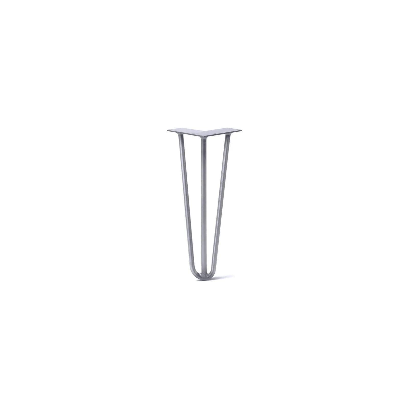 Hairpin Leg (Sold Separately), 3-Rod Design - Grey Powder Coated Finish