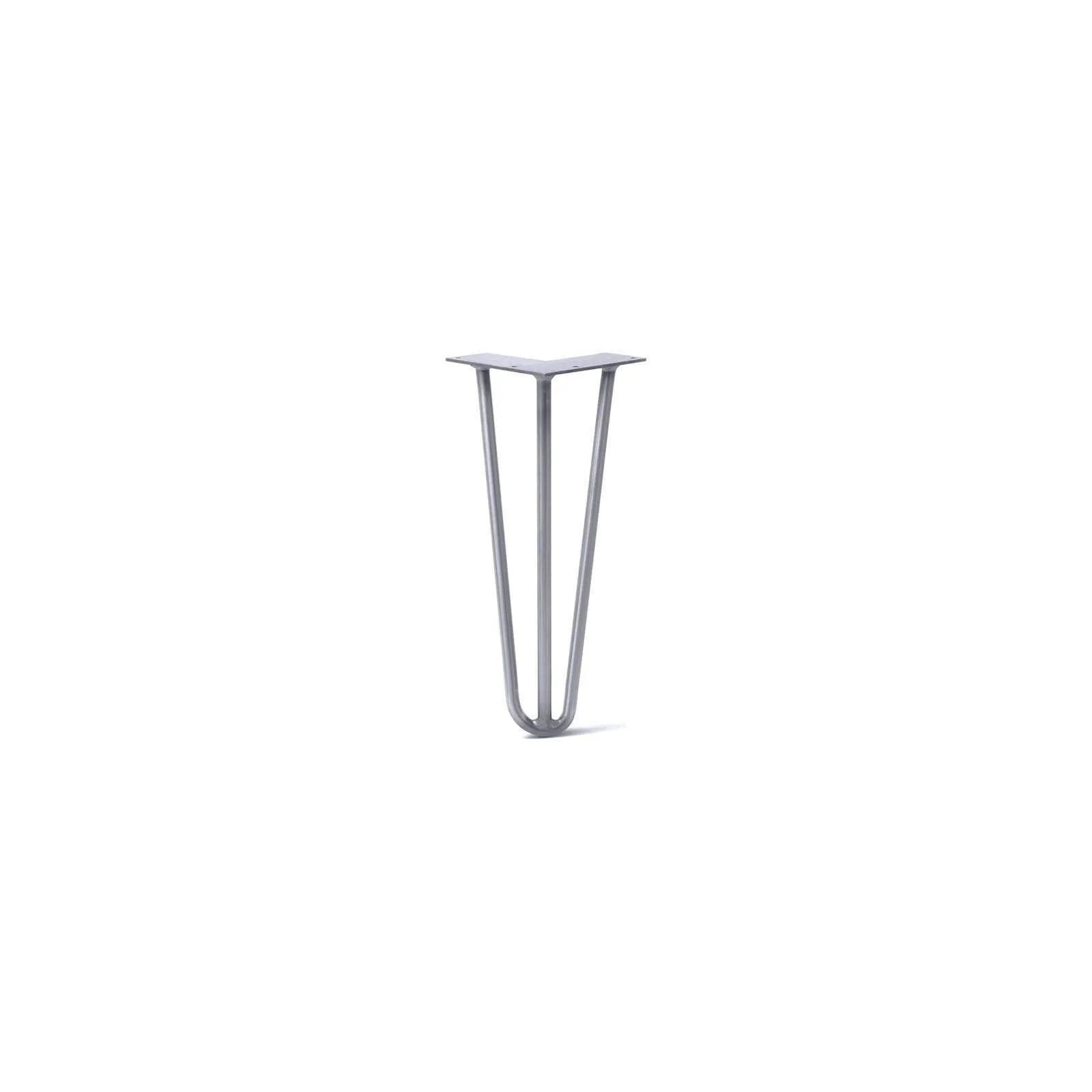 Hairpin Leg (Sold Separately), 3-Rod Design - Grey Powder Coated Finish