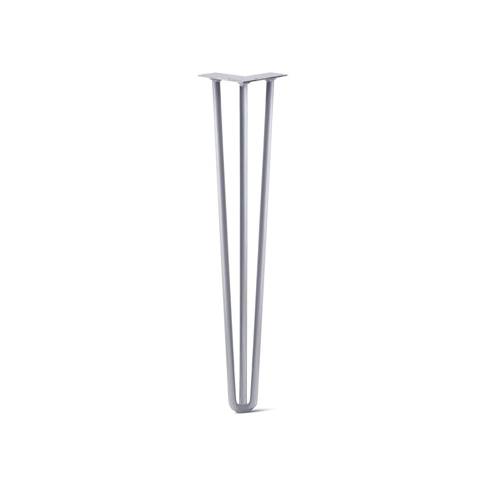 Hairpin Leg (Sold Separately), 3-Rod Design - Grey Powder Coated Finish