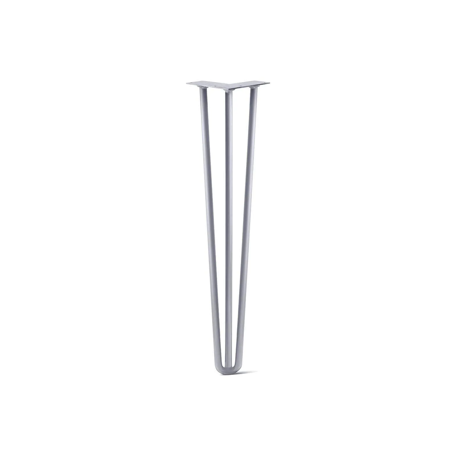 Hairpin Leg (Sold Separately), 3-Rod Design - Grey Powder Coated Finish