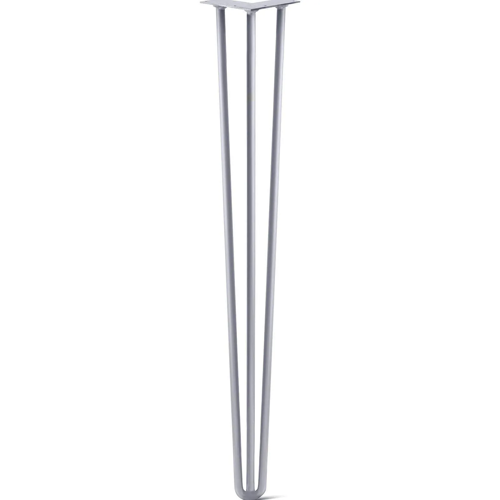 Hairpin Leg (Sold Separately), 3-Rod Design - Grey Powder Coated Finish
