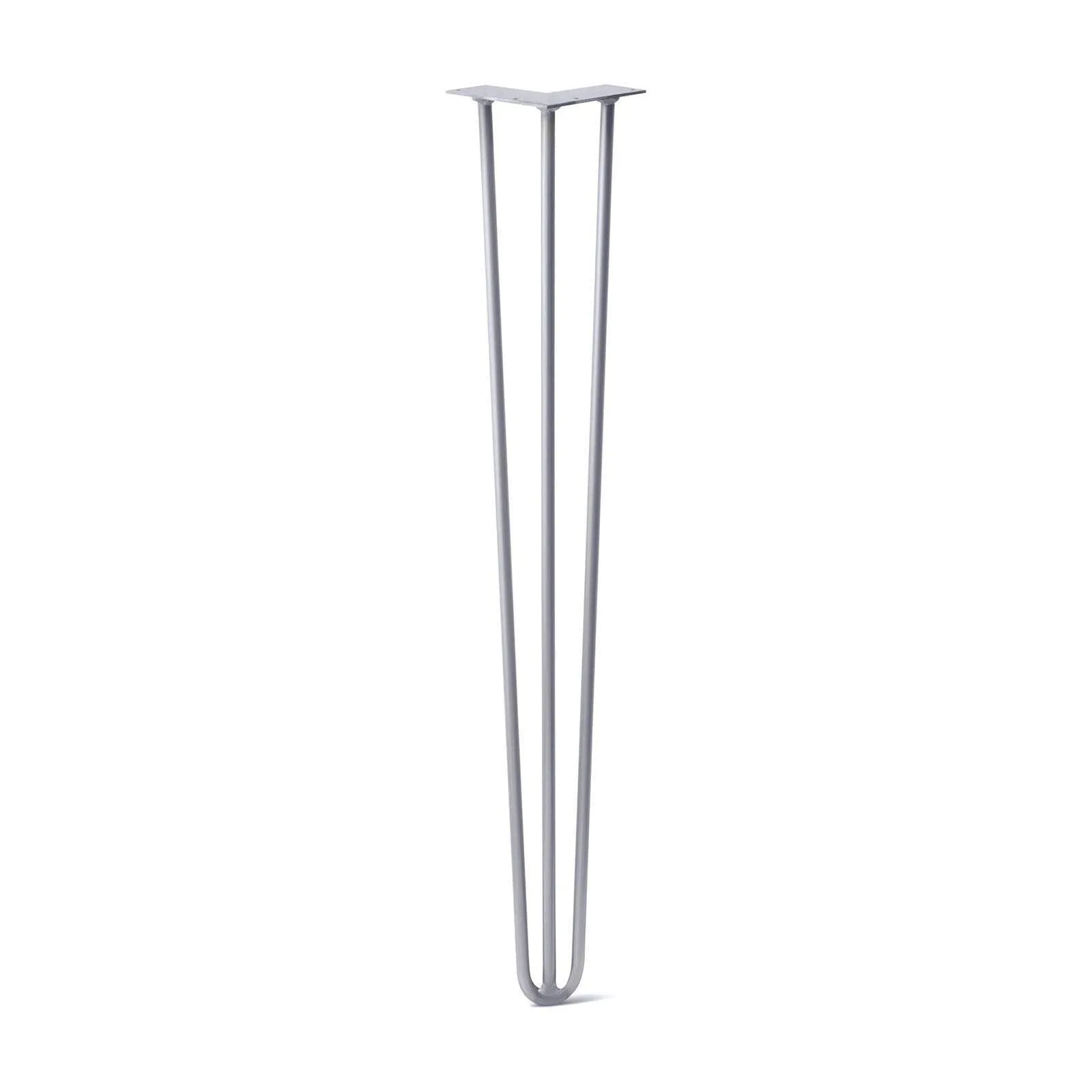 Hairpin Leg (Sold Separately), 3-Rod Design - Grey Powder Coated Finish