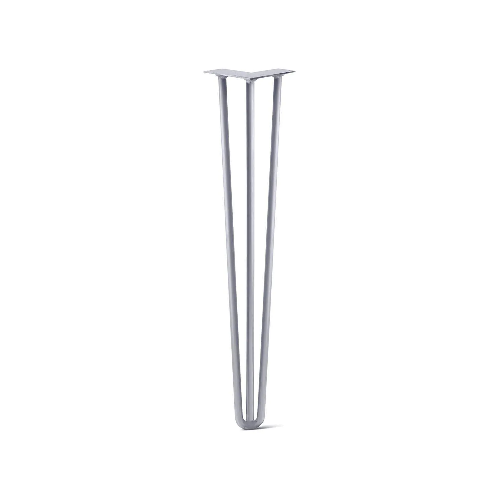 Hairpin Leg (Sold Separately), 3-Rod Design - Grey Powder Coated Finish