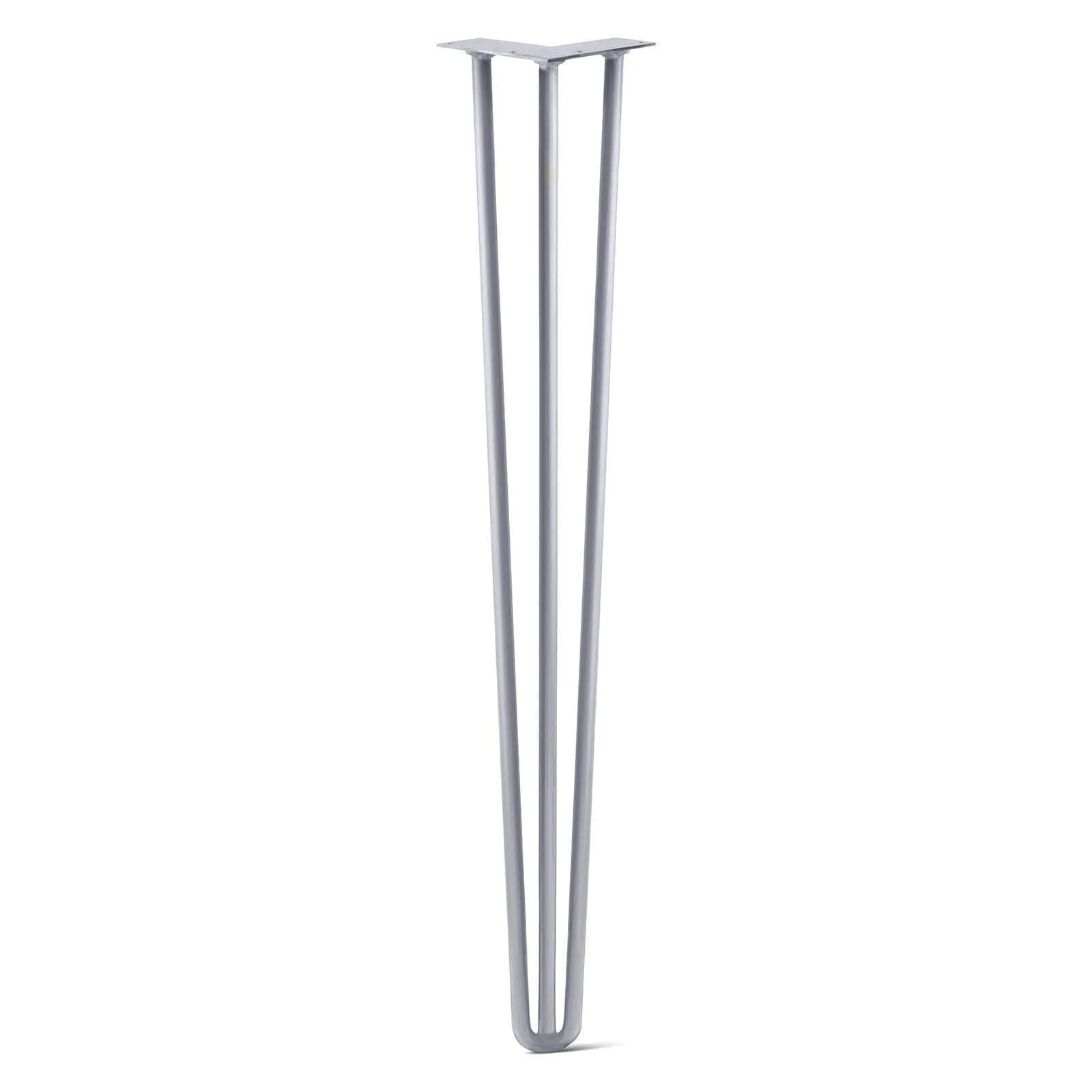 Hairpin Leg (Sold Separately), 3-Rod Design - Grey Powder Coated Finish