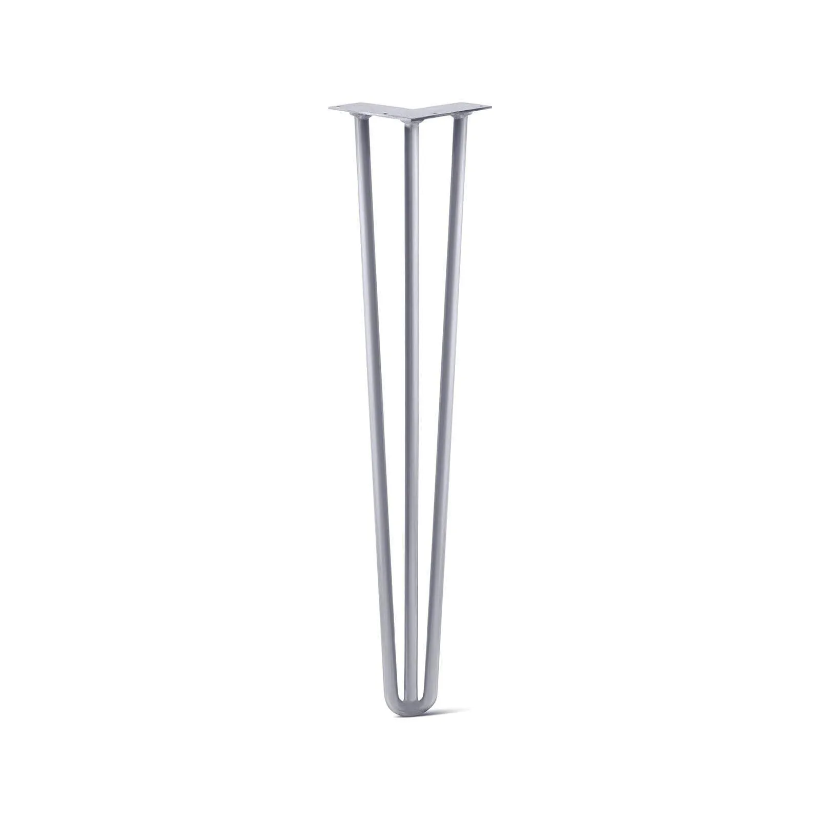 Hairpin Leg (Sold Separately), 3-Rod Design - Grey Powder Coated Finish