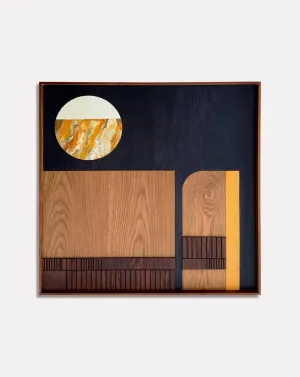 Huemetry Ochre Symphony Wall Art