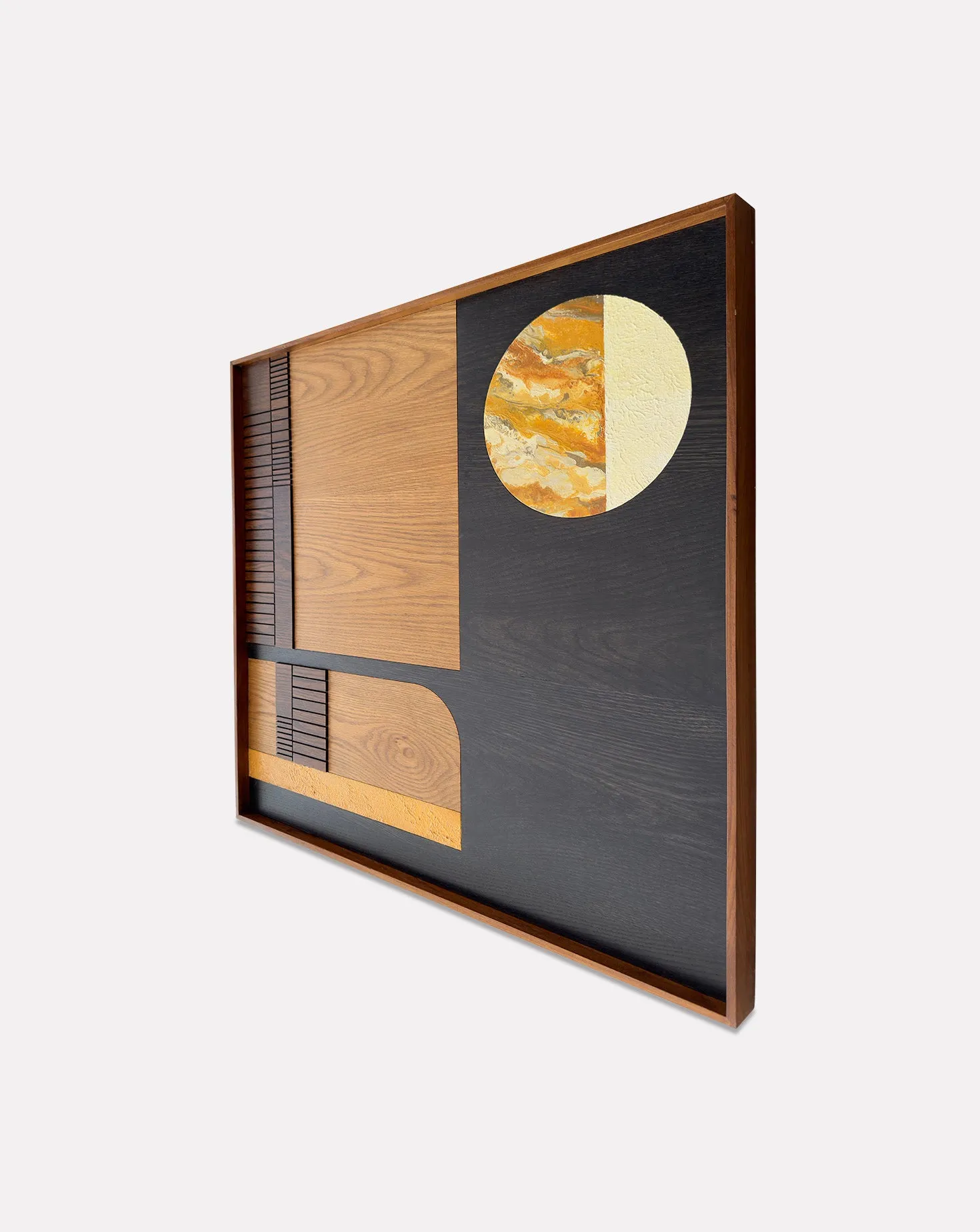 Huemetry Ochre Symphony Wall Art