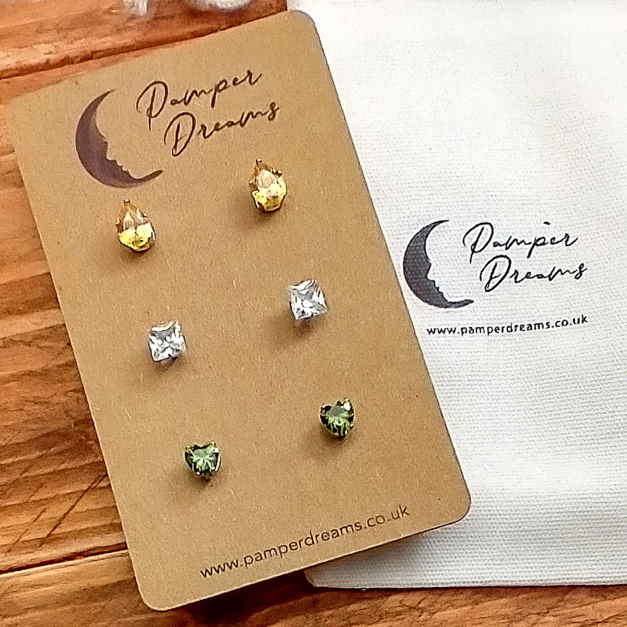 Hypoallergenic Stainless Steel CZ Earring Set 3 Pairs Silver Colour 622