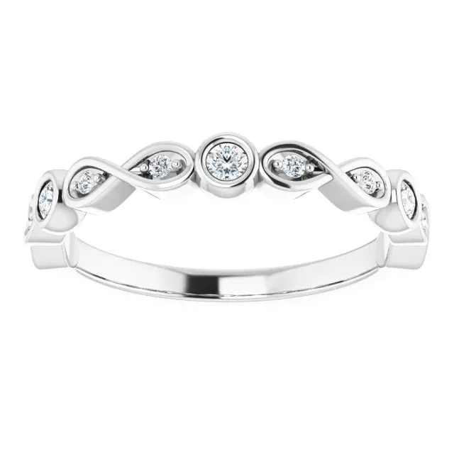 Infinity Bezel Anniversary Band