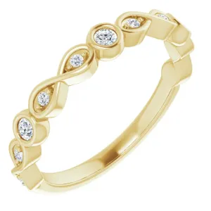 Infinity Bezel Anniversary Band