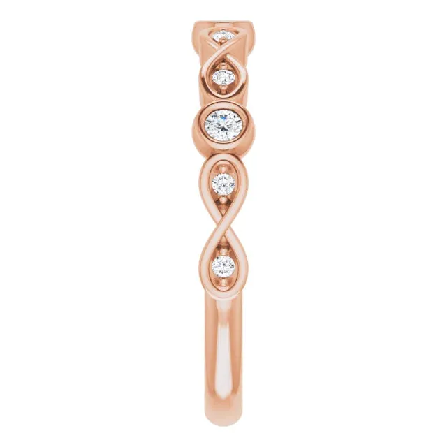 Infinity Bezel Anniversary Band