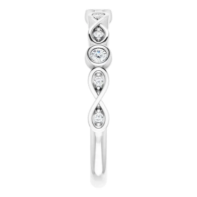 Infinity Bezel Anniversary Band