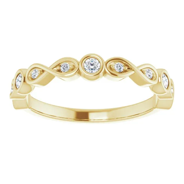 Infinity Bezel Anniversary Band