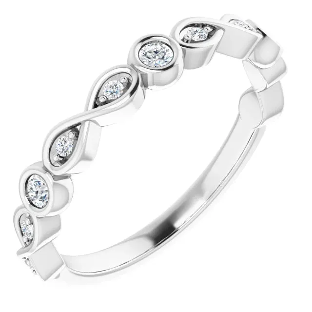 Infinity Bezel Anniversary Band