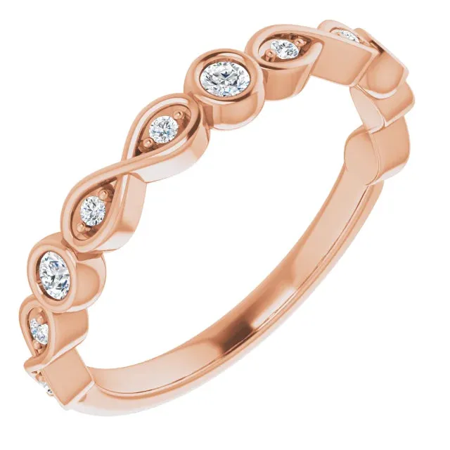 Infinity Bezel Anniversary Band