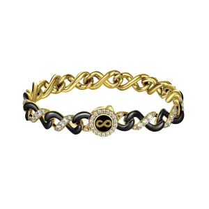 Infinity Two-tone Snake Shape Bracelet - 8mm