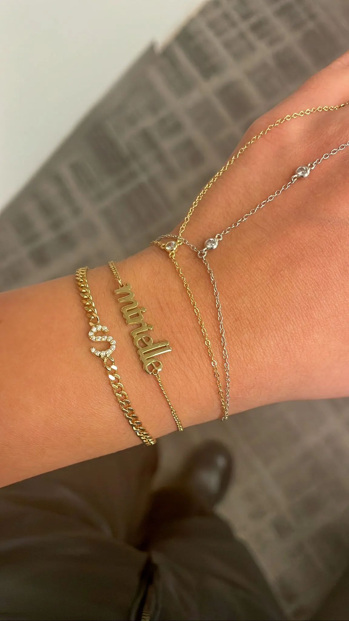 Lowercase Name Bracelet
