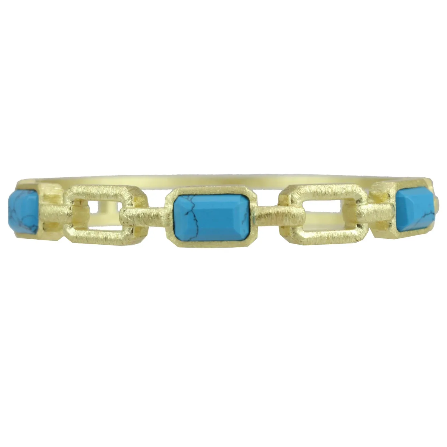Marcia Moran Eliosa Brushed Gold & Stone Bracelet