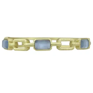 Marcia Moran Eliosa Brushed Gold & Stone Bracelet