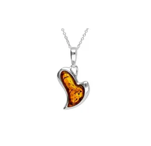 MILENA Necklace Amber Heart