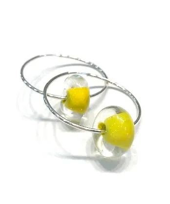 Mustard Yellow Glass Beads
