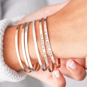 Personalized Custom Cuff Link Bracelet