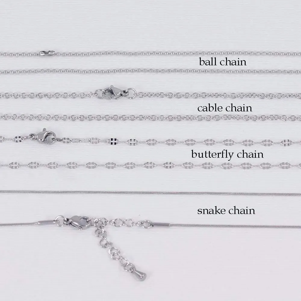 Personalized Name Disc Necklace with Birthstones