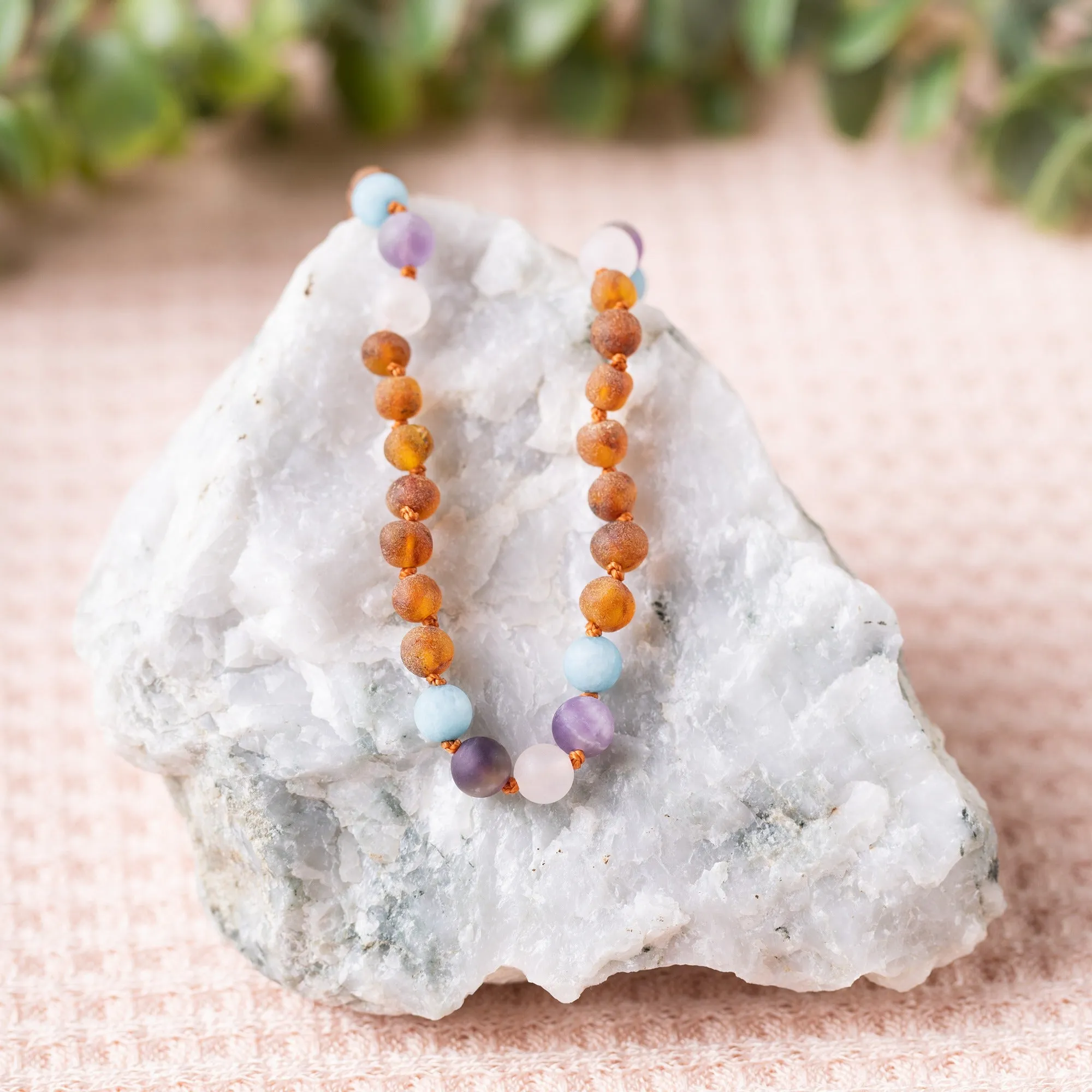 "Grow With Me" Baltic Amber   Gemstone Necklace Sets