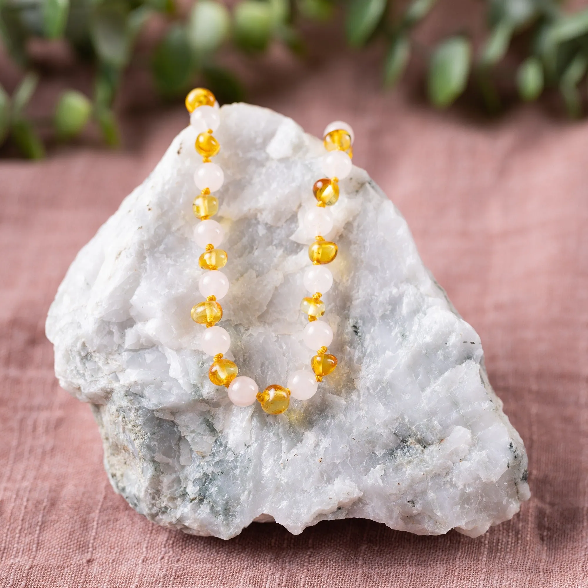 "Grow With Me" Baltic Amber   Gemstone Necklace Sets