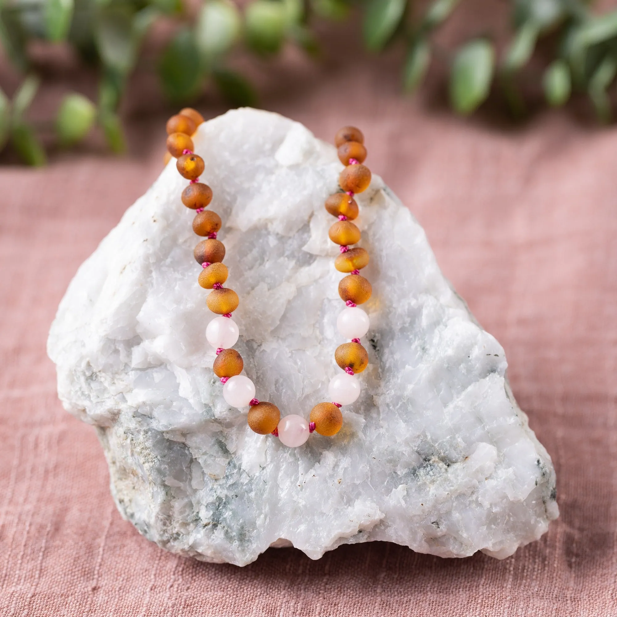 "Grow With Me" Baltic Amber   Gemstone Necklace Sets