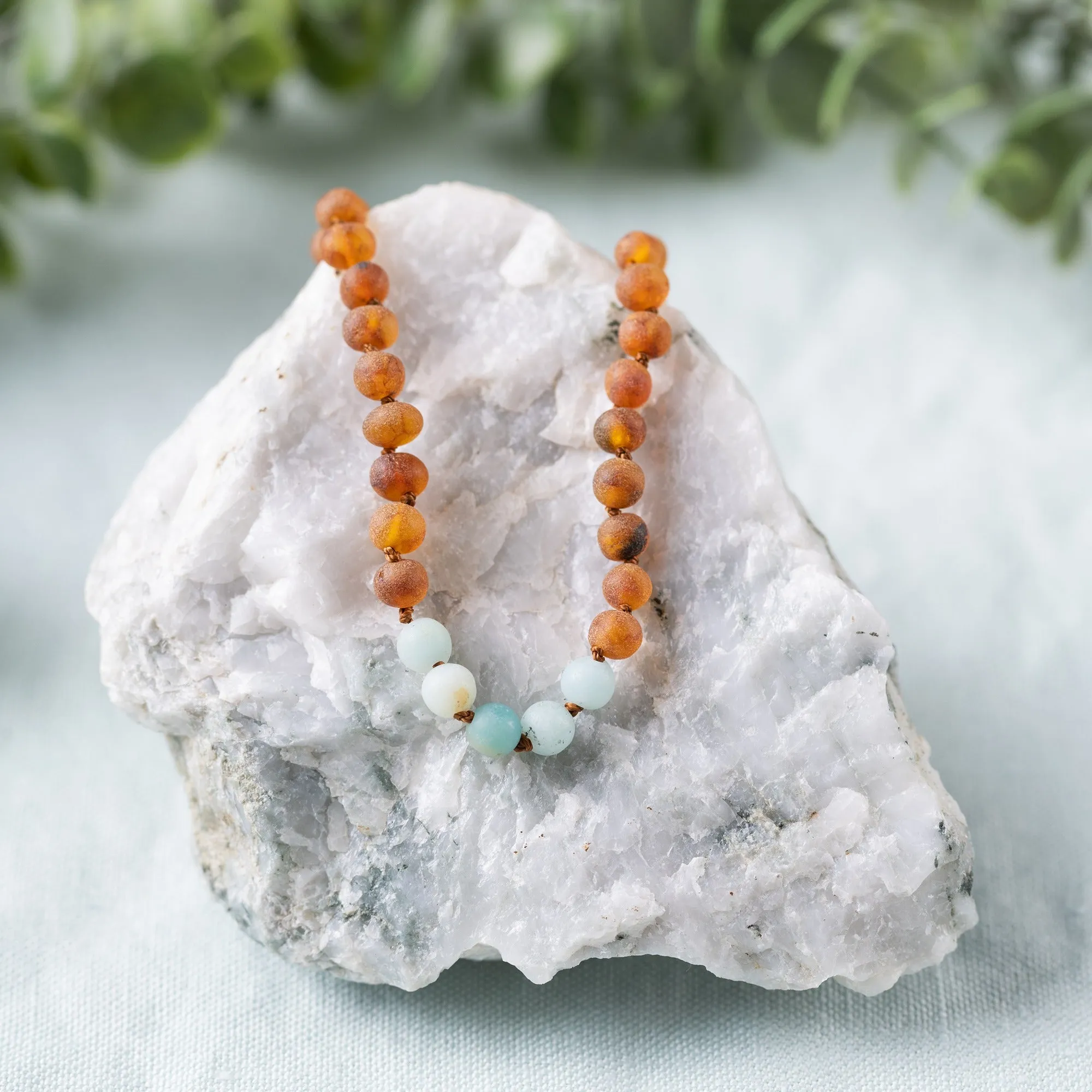 "Grow With Me" Baltic Amber   Gemstone Necklace Sets