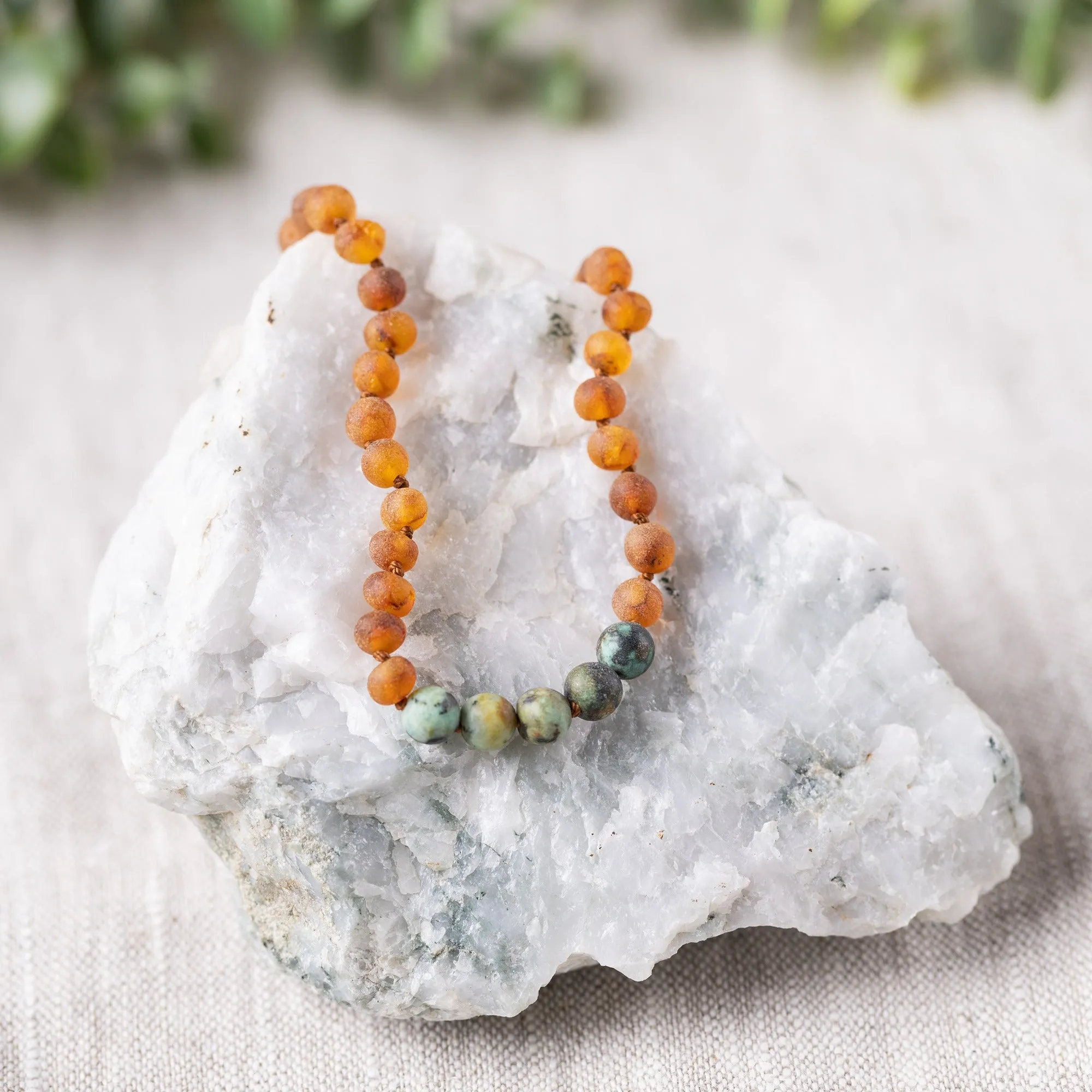 "Grow With Me" Baltic Amber   Gemstone Necklace Sets