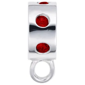 Rembrandt Charms - Charmdrop Red Stones - 9150-007