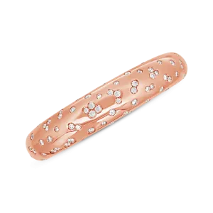 Rose Gold & Scattered Diamond Bangle