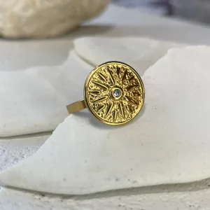 Samara ~ Gold Plated Adjustable Ring